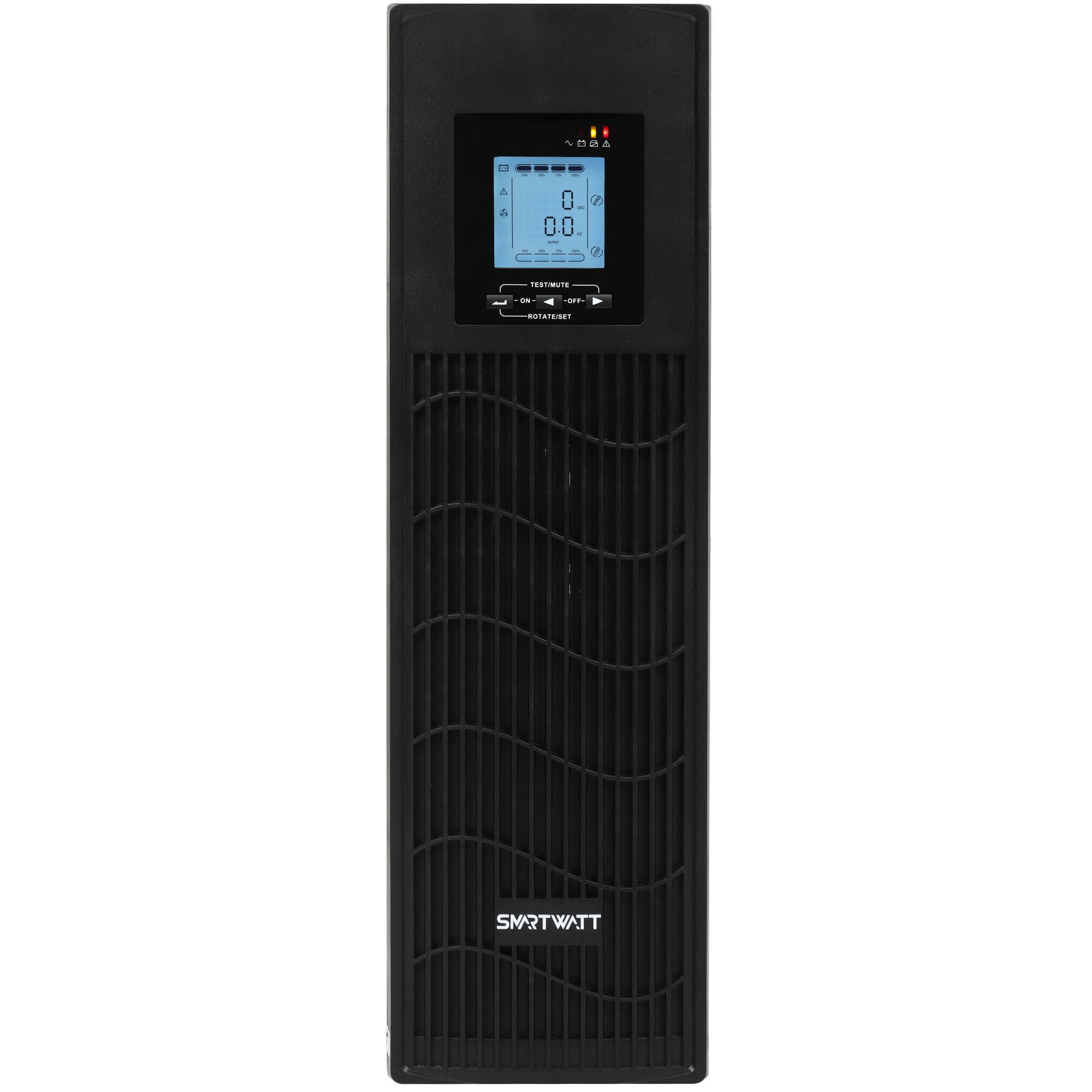 Источник бесперебойного питания SMARTWATT ИБП линейно-интерактивный SIN, 3000/2400 ВА/Вт, стоечный/напольный, LCD дисплей, IEC C13 - 6 шт., Schuko CEE7/4 - 1 шт.