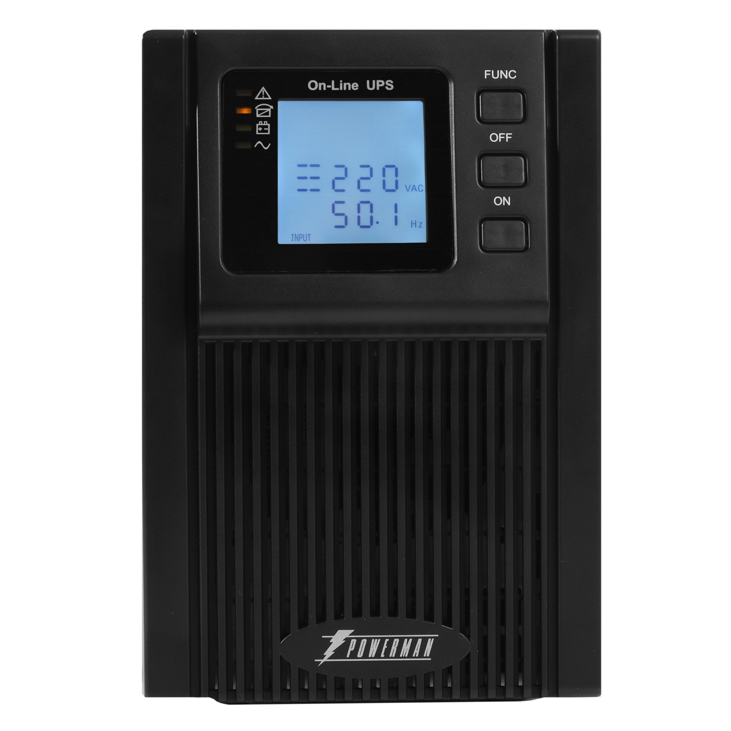 Источник бесперебойного питания PowerMan Online 2000VA Black (Online-Double conversion/LCD Display/U