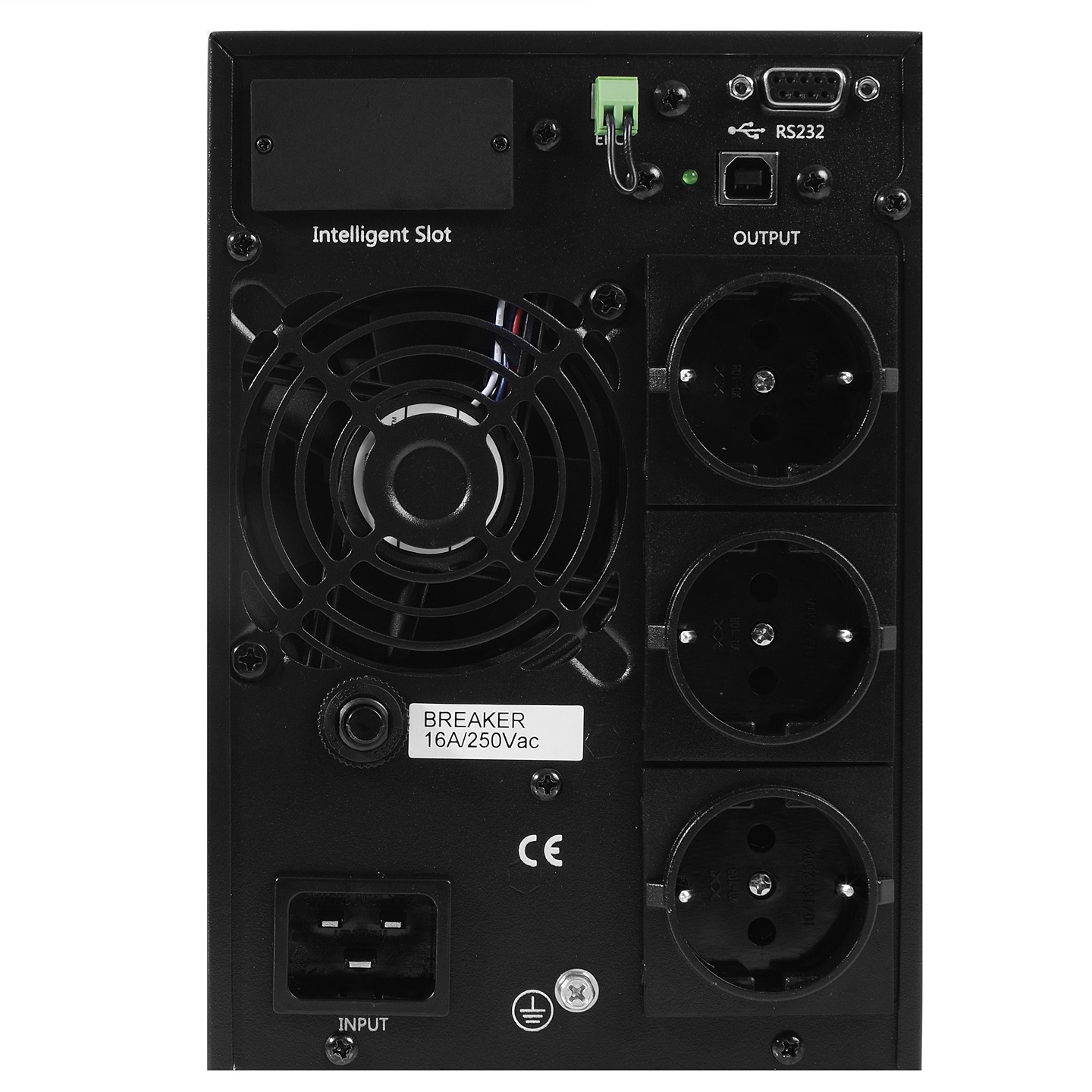 Источник бесперебойного питания PowerMan Online 2000VA Black (Online-Double conversion/LCD Display/U