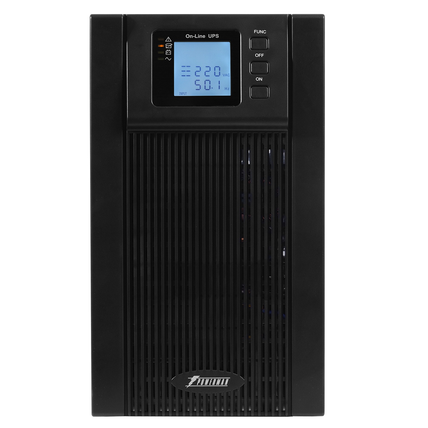 Источник бесперебойного питания Powerman Online 3000VA/2400W, 220V, Tower, Out: 3xShuko, Black*Onlin