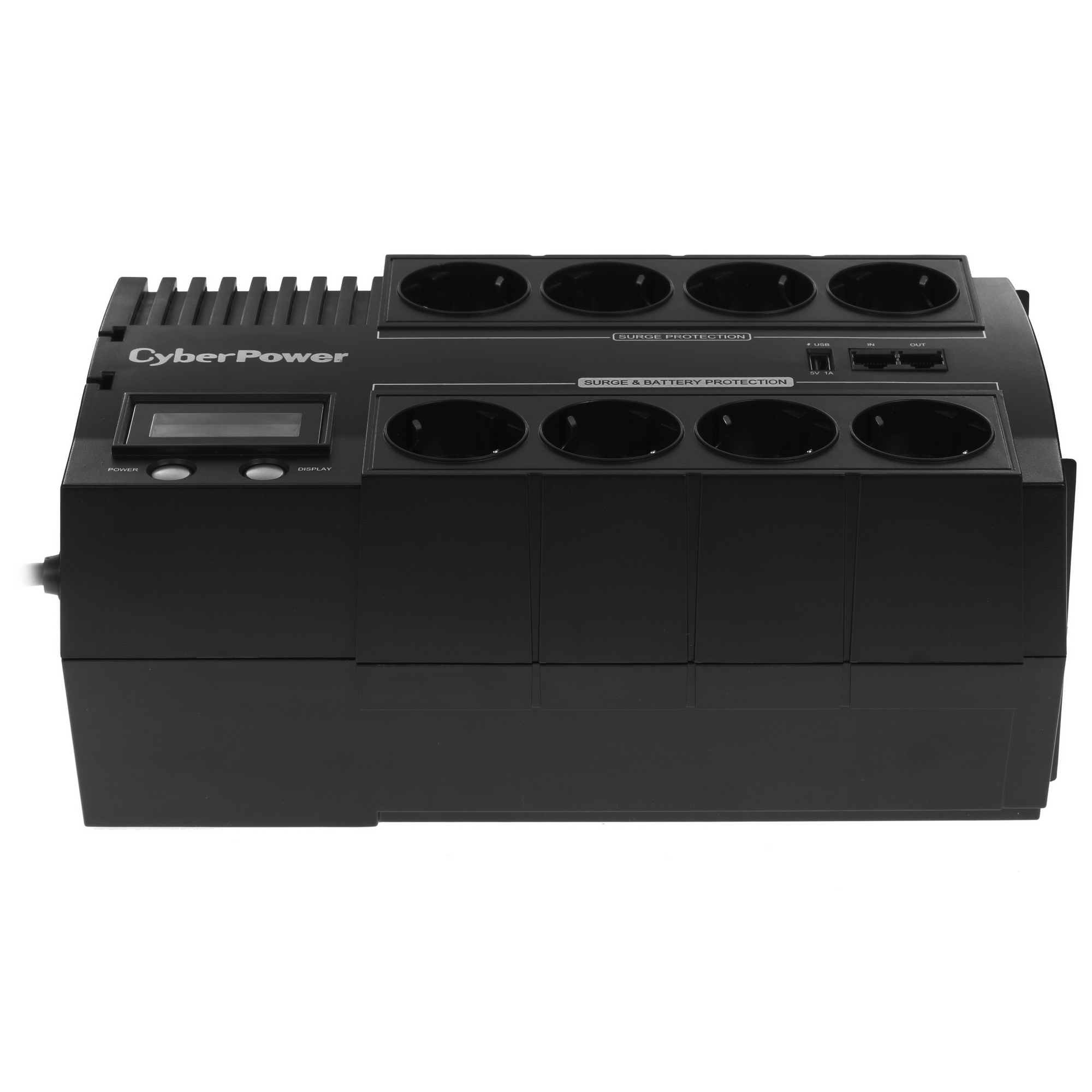 Источник бесперебойного питания CyberPower BR700ELCD 700VA/420W USB/RJ11/45 (4+4 EURO)