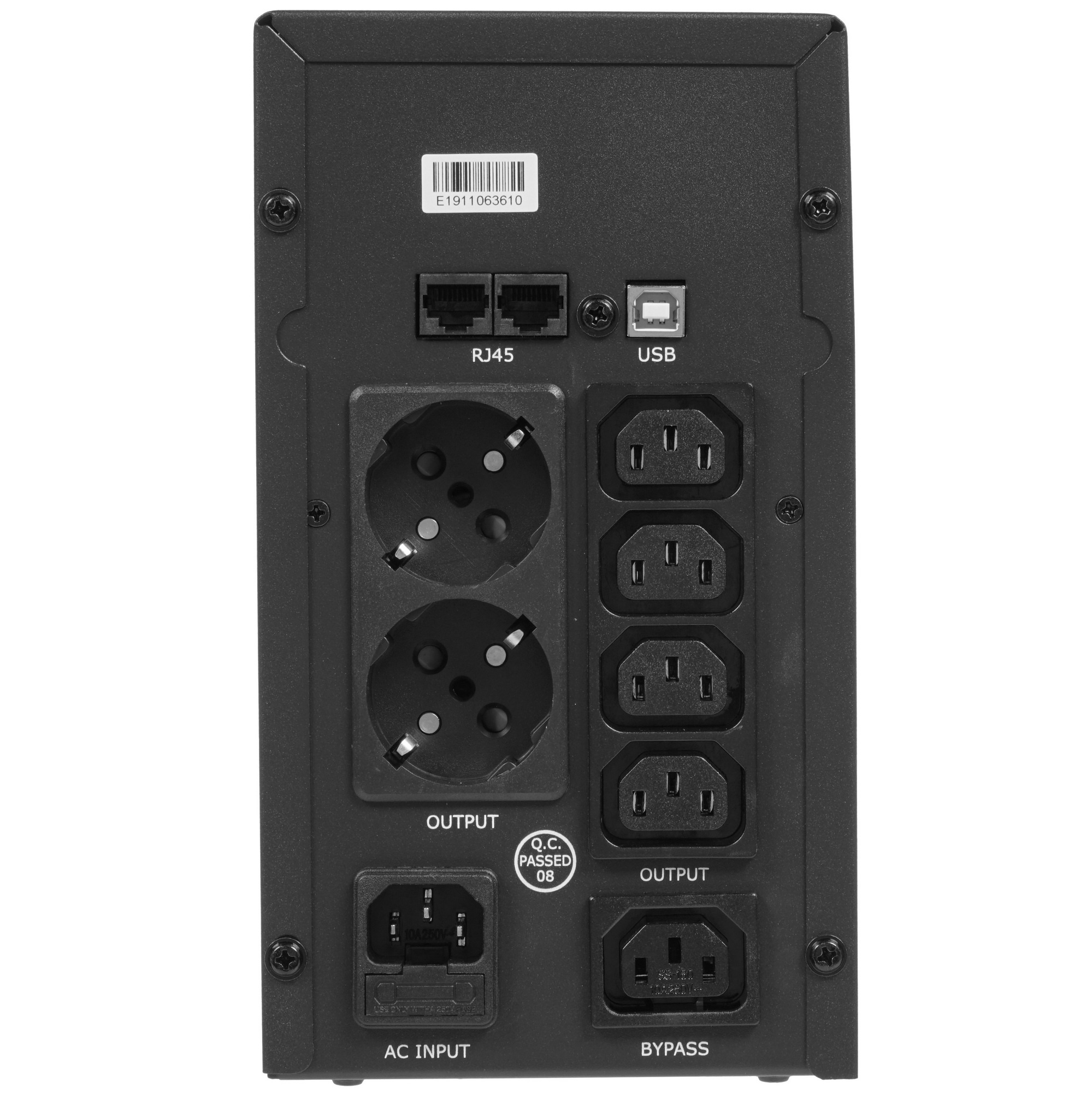 Источник бесперебойного питания CROWN ИБП CMU-SP800 COMBO {800VA металл,1x12V/9AH, розетки 2*IEC + 2