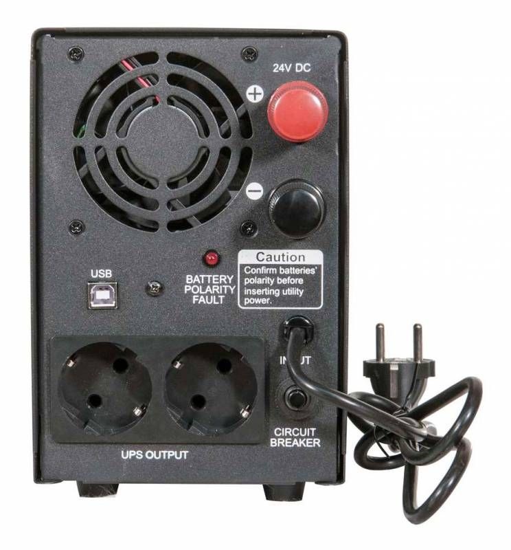 Источник бесперебойного питания Powercom Infinity, Line-Interactive, 1500VA/1050W, Tower, Schuko, USB, без встроенных батарей (383447)