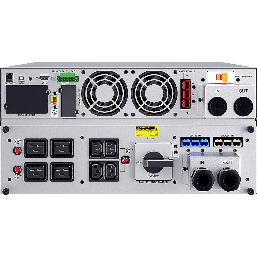 Источник бесперебойного питания CyberPower OLS10KERT5U Online 10000VA/10000W USB/RS-232/Dry/EPO/SNMP/CloudCard/(4 IEC С13, 4 IEC C19, terminal block)/bat.detect./МВ NEW