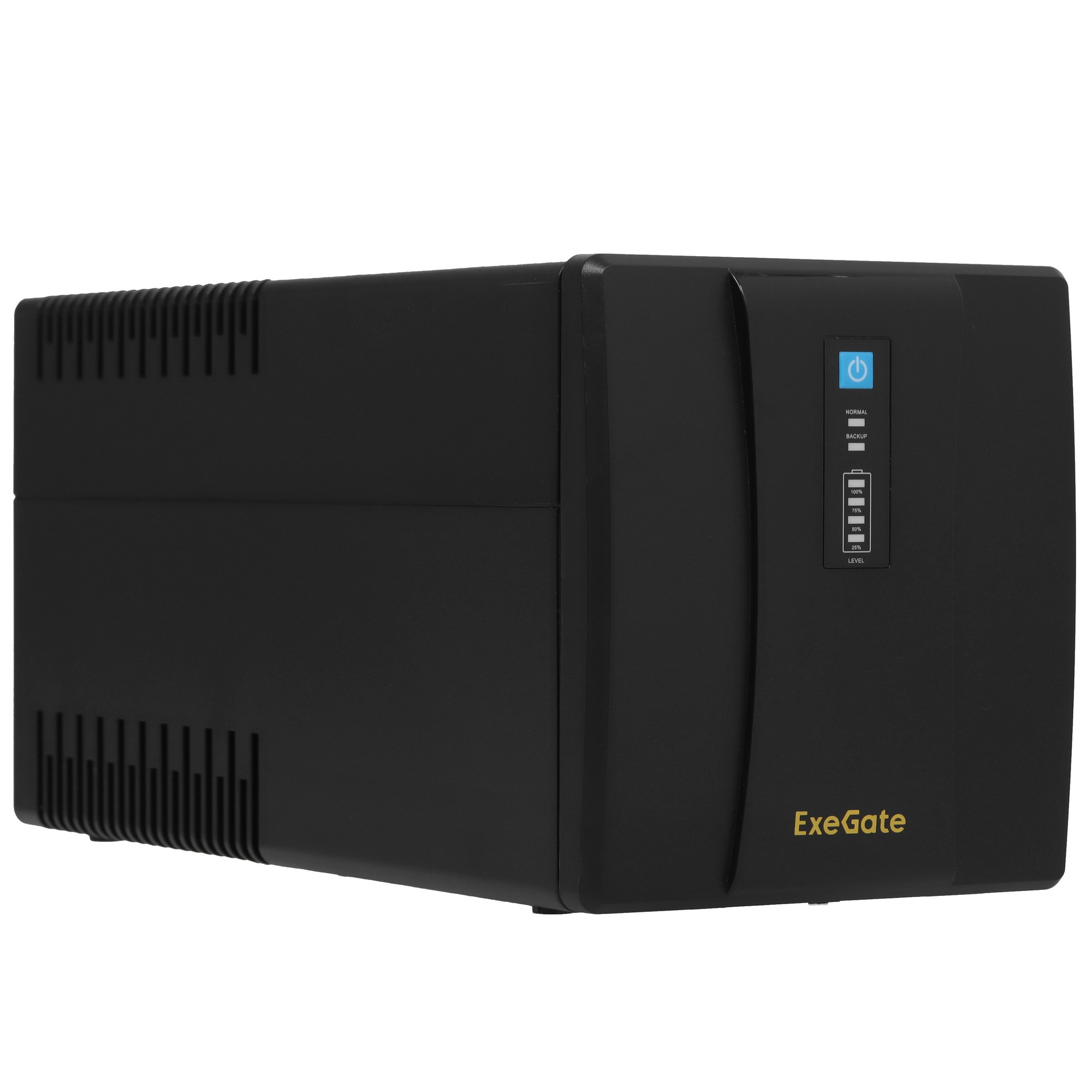ИБП ExeGate SpecialPro UNB-1200.LED.AVR.4SH (1200VA/750W, LED, AVR, 4*Schuko, батарея 12V 7.2Ah - 2 шт., Black)