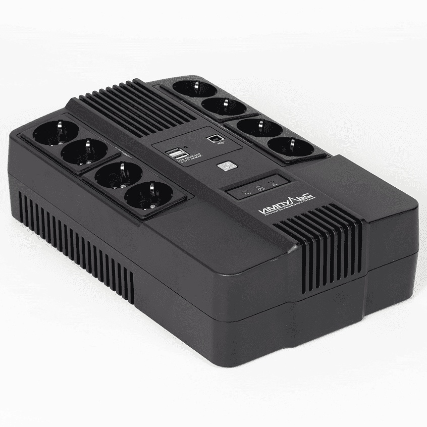 ИБП МАСТЕР 800, 800/480 ВА/Вт, LED, USB, RJ11/RJ45, SCHUKOx8 Импульс MT80103