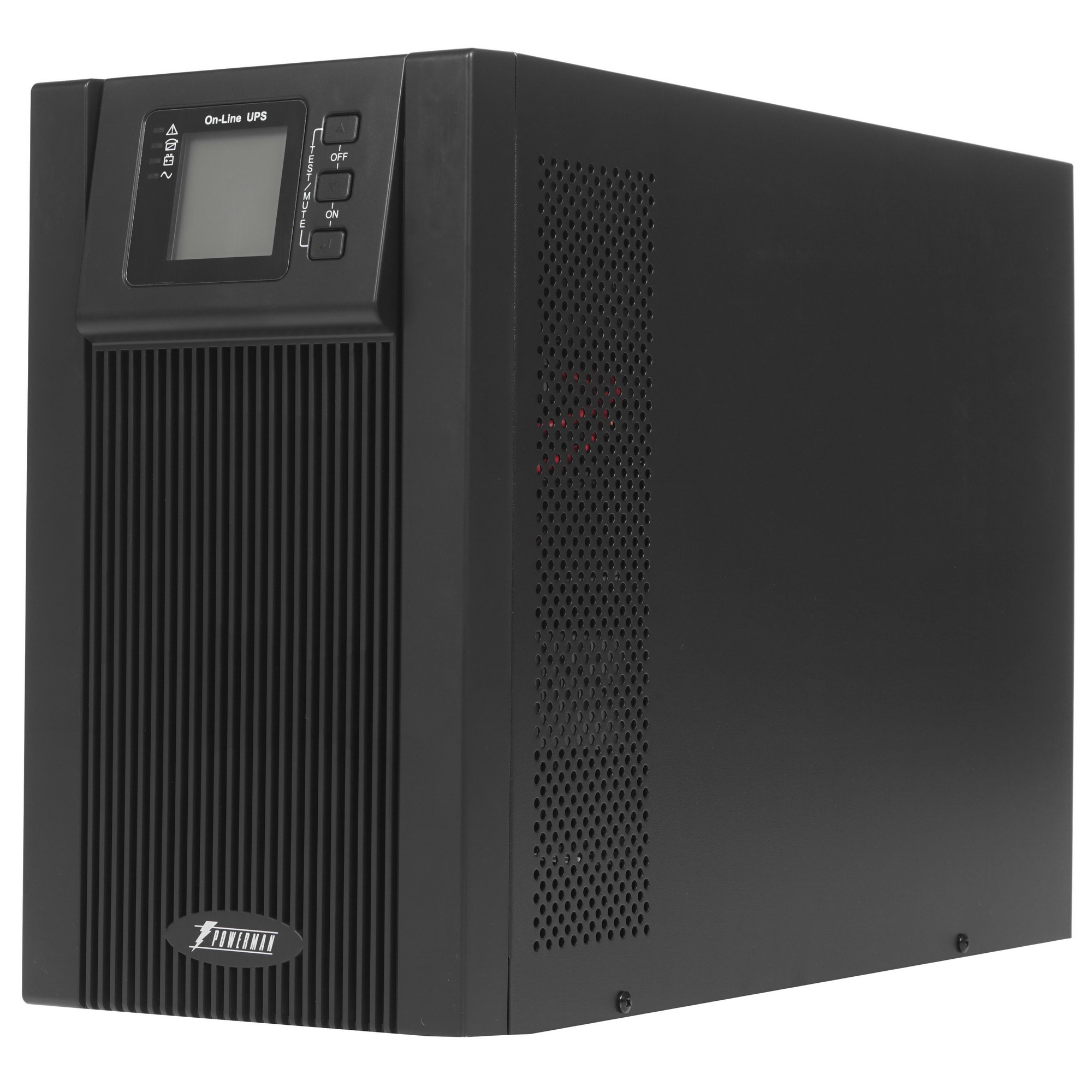 Источник бесперебойного питания Powerman ИБП Online 2000 Plus Black ( внешний блок батарей, в компле
