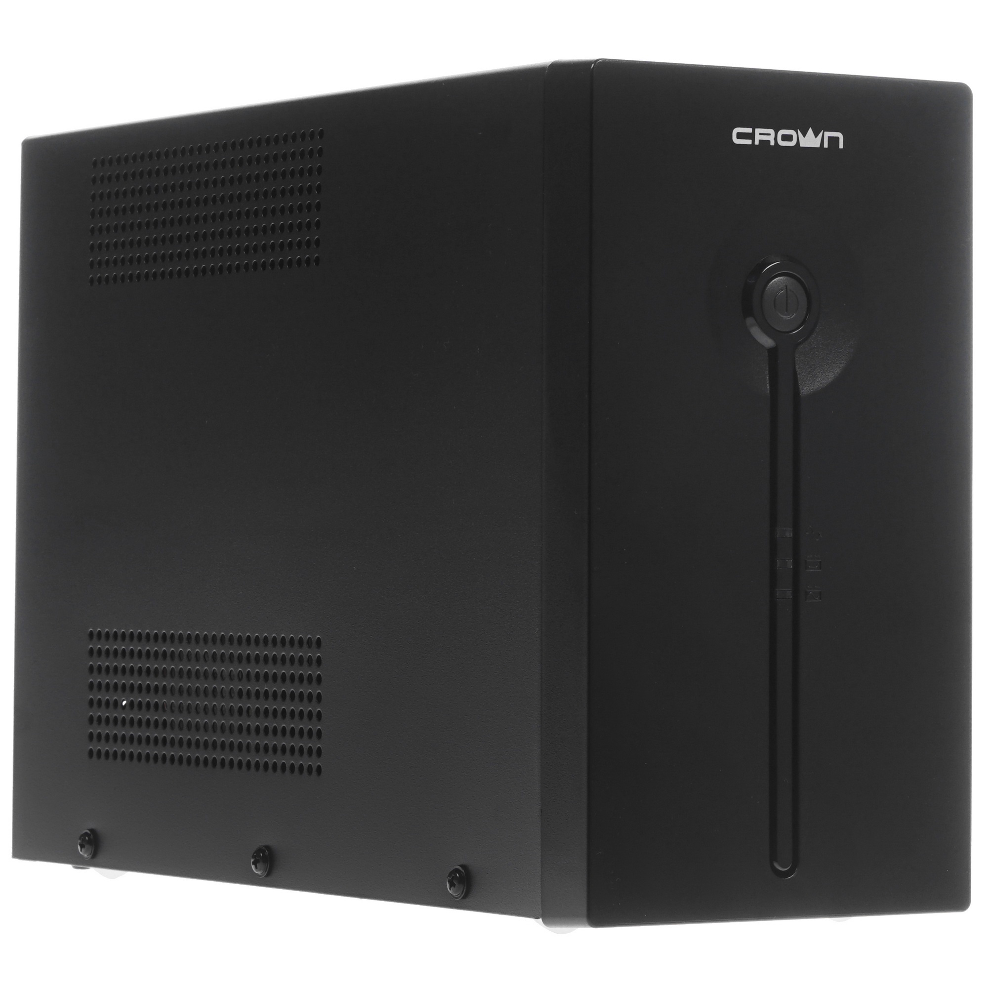 Источник бесперебойного питания CROWN ИБП CMU-SP800EURO {800VA, металл,1x12V/9AH, розетки 3*EURO+1*I