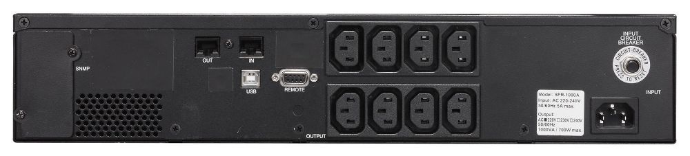 Источник бесперебойного питания Powercom SMART KING PRO+, Line-Interactive, 1500VA/1200W, Rack/Tower, 8*IEC320-C13, Serial+USB, SmartSlot (1152575)