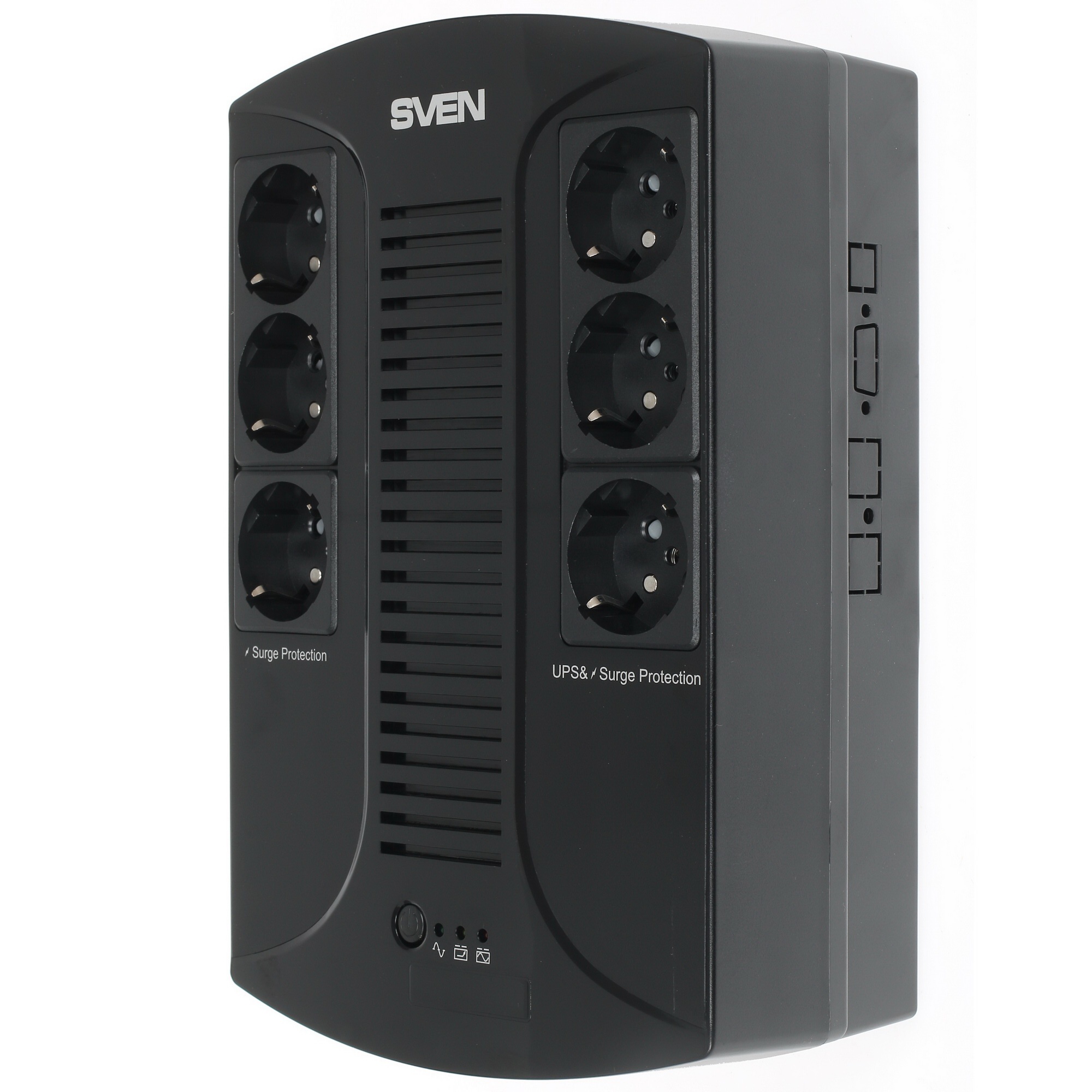 Источник бесперебойного питания SVEN UP-L1000E 1000VA/500W (6 розеток: 3х UPS/сетевой фильтр+3 x сет