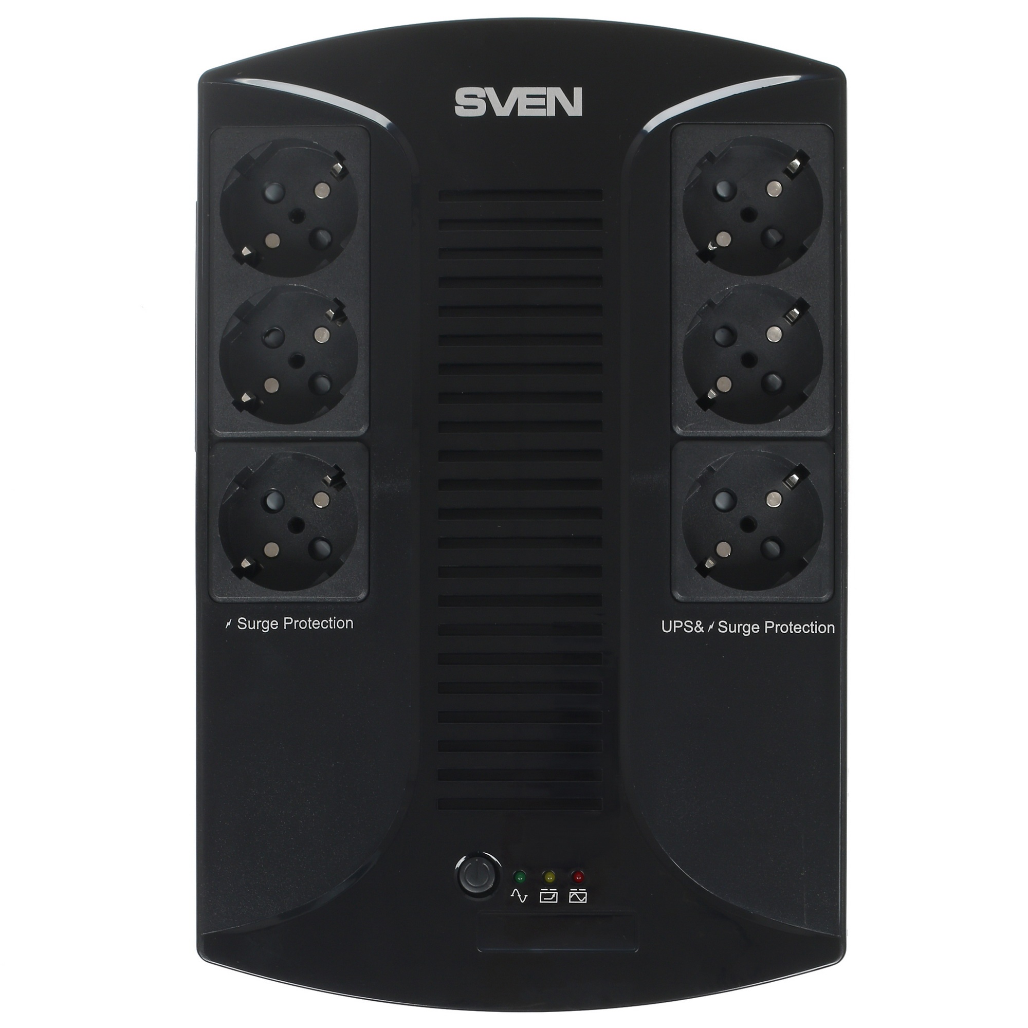 Источник бесперебойного питания SVEN UP-L1000E 1000VA/500W (6 розеток: 3х UPS/сетевой фильтр+3 x сет