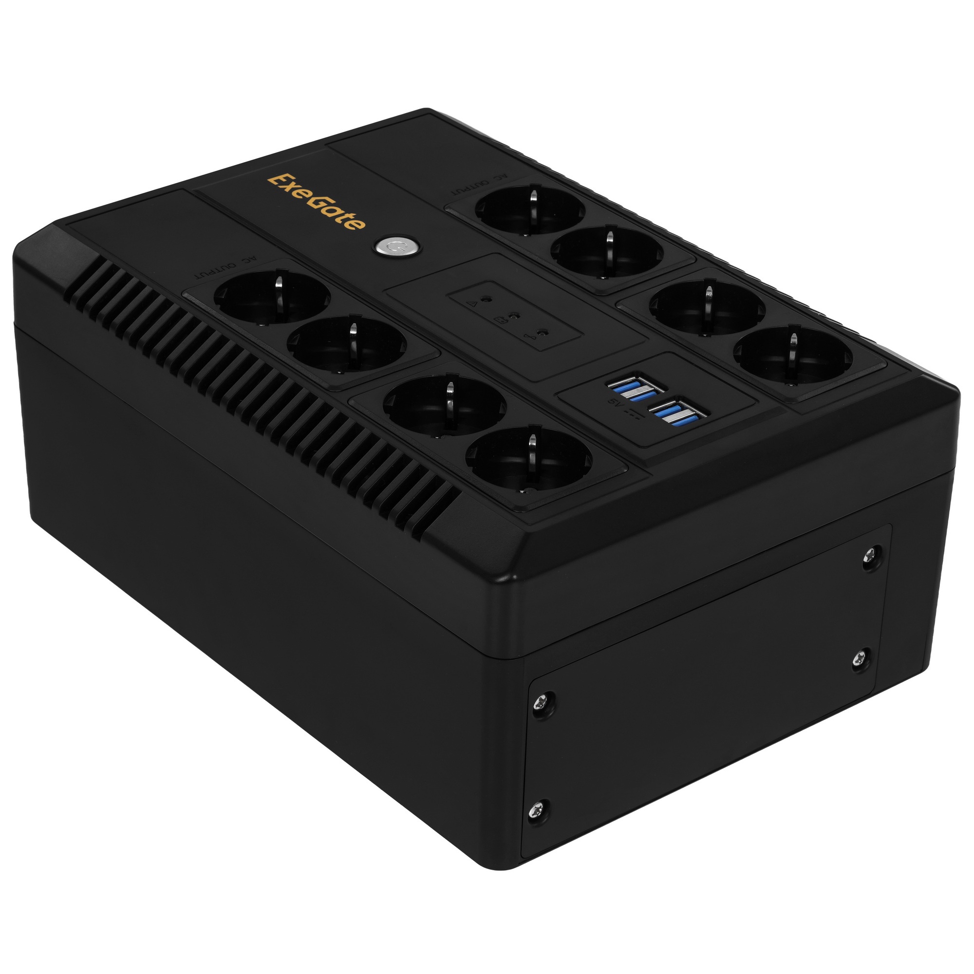 Источник бесперебойного питания ExeGate NEO NNB-850.LED.AVR.8SH.CH 850VA/510W, LED, AVR, 8*Schuko,
