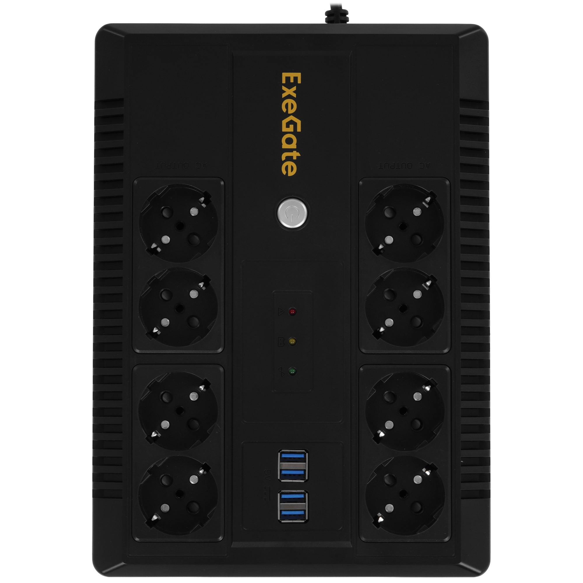 Источник бесперебойного питания ExeGate NEO NNB-850.LED.AVR.8SH.CH 850VA/510W, LED, AVR, 8*Schuko,