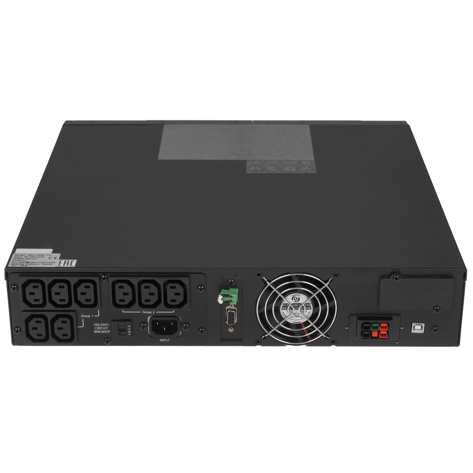 Источник бесперебойного питания Powercom SENTINEL, On-Line, 1000VA/1000W, Rack/Tower, 6*IEC320-C13, Serial+USB, SNMP Slot (1456275)