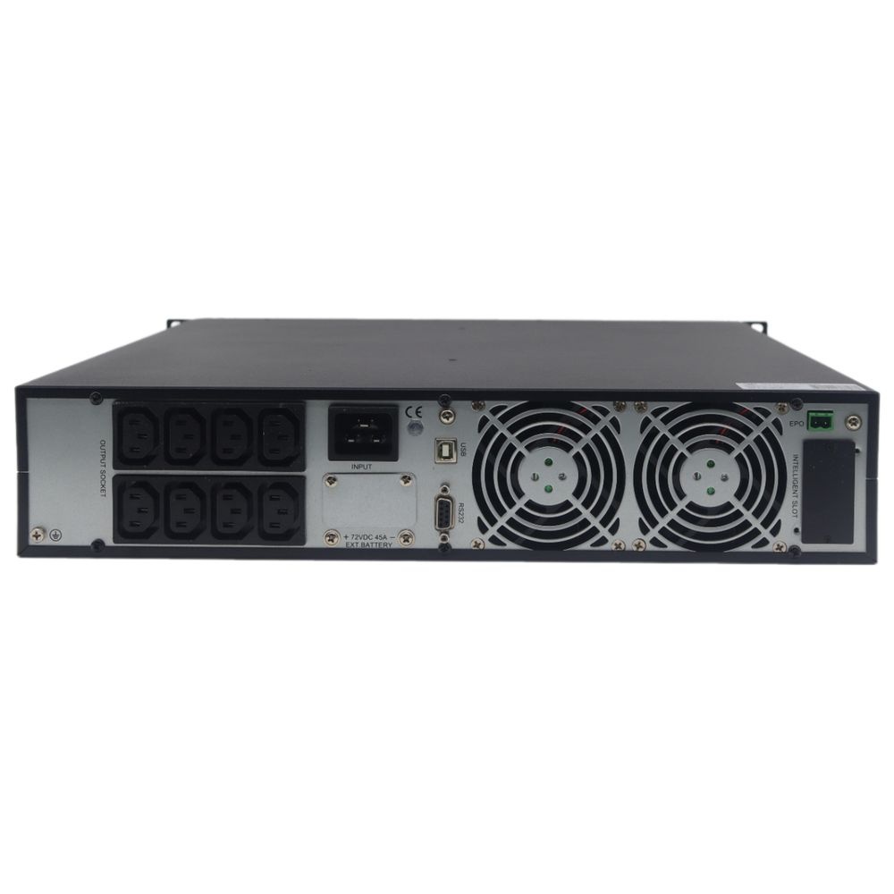 Источник бесперебойного питания  ИБП Crusader Stabline RTIO-3000VA (3000Ва, 2700Вт, 8xIEC320, LCD, USB type-B, 1xRS232, SNMP-слот, чистая синусоида)