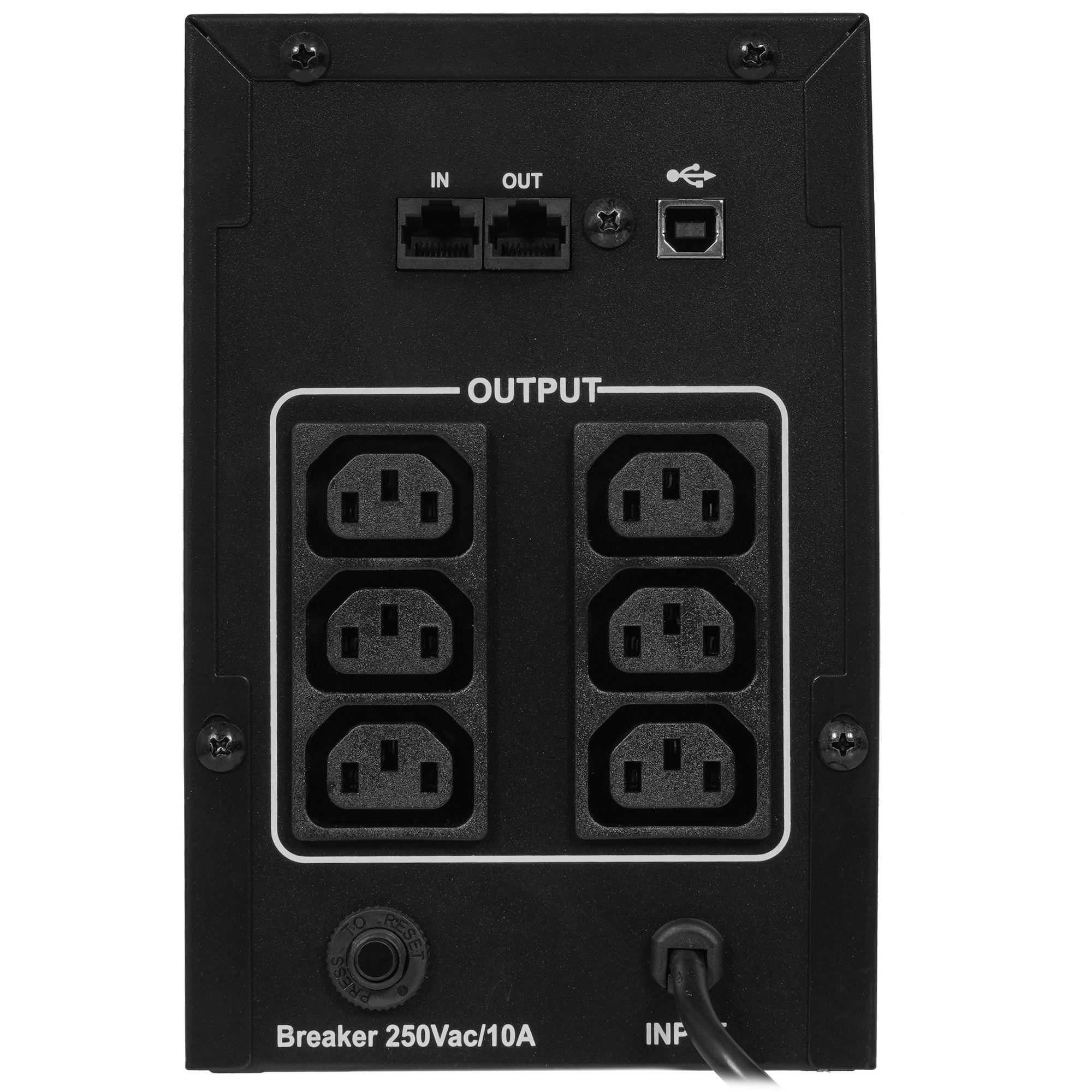 Источник бесперебойного питания ExeGate EP285480RUS SpecialPro UNB-1000.LED.AVR.C13.RJ.USB 1000VA/6