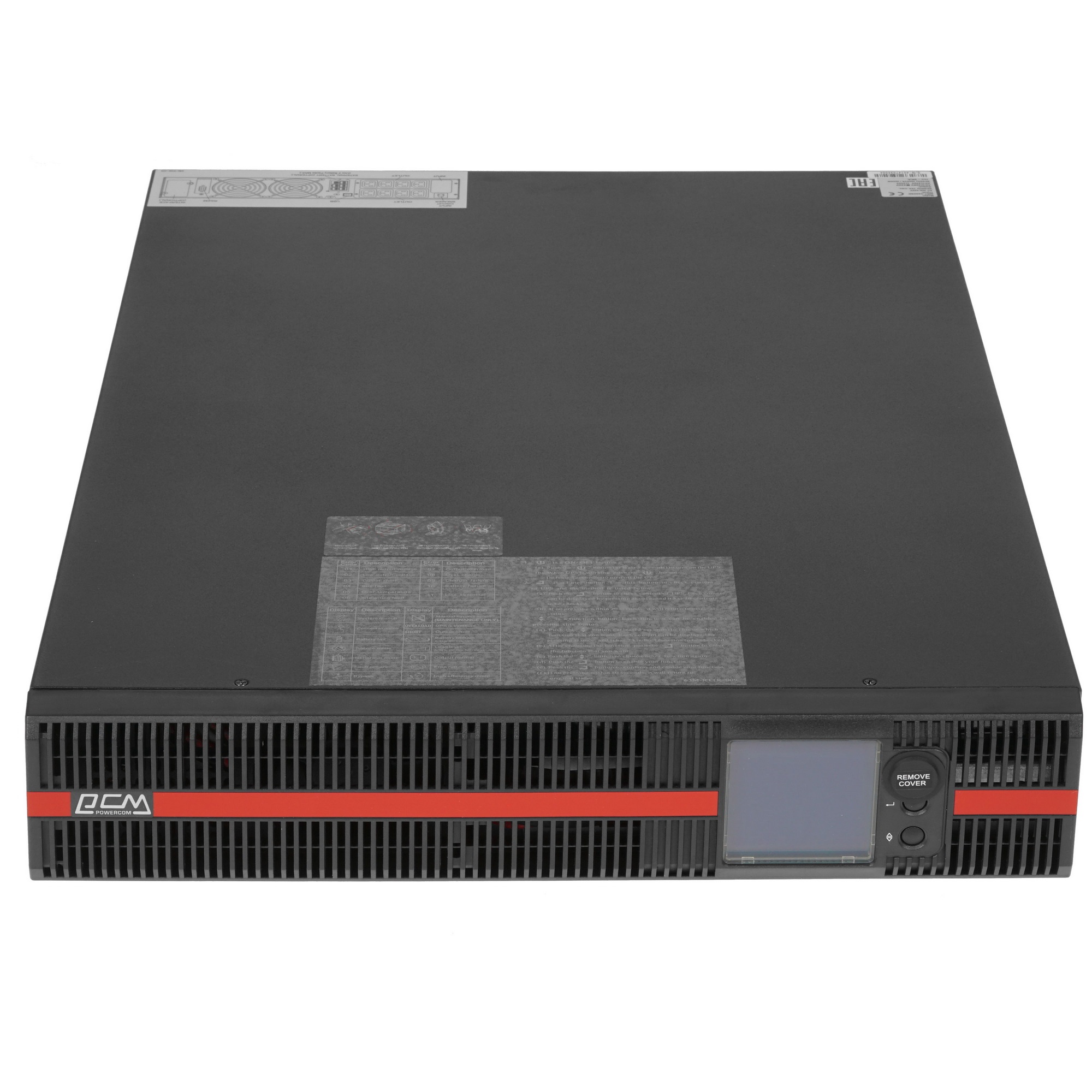 Источник бесперебойного питания Powercom MACAN SE, On-Line, 3000VA/3000W, Rack/Tower, 8*IEC320-C13, LCD, Serial+USB, SmartSlot, подкл. доп. Батарей (1076119)