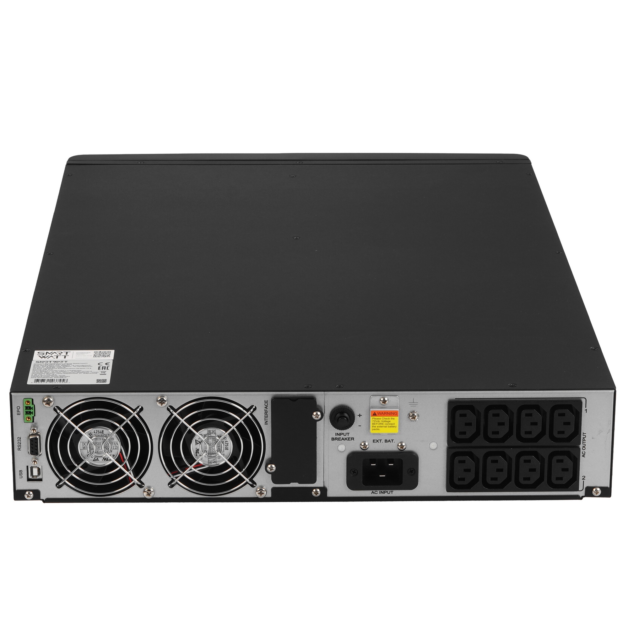 Источник бесперебойного питания Smartwatt DATA PRO IEC 3kVA 2700Вт 3000ВА черный