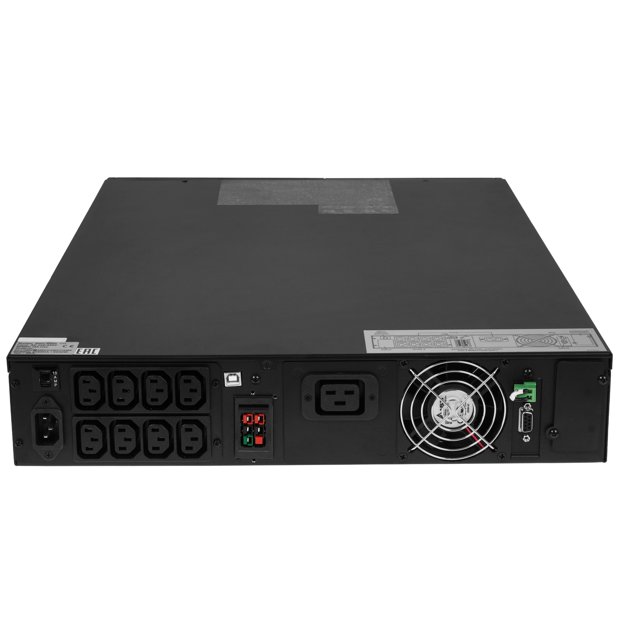Источник бесперебойного питания Powercom SENTINEL, On-Line, 2000VA/2000W, Rack/Tower, 8*IEC320-C13 + 1*C19, Serial+USB, SNMP Slot (1456284)
