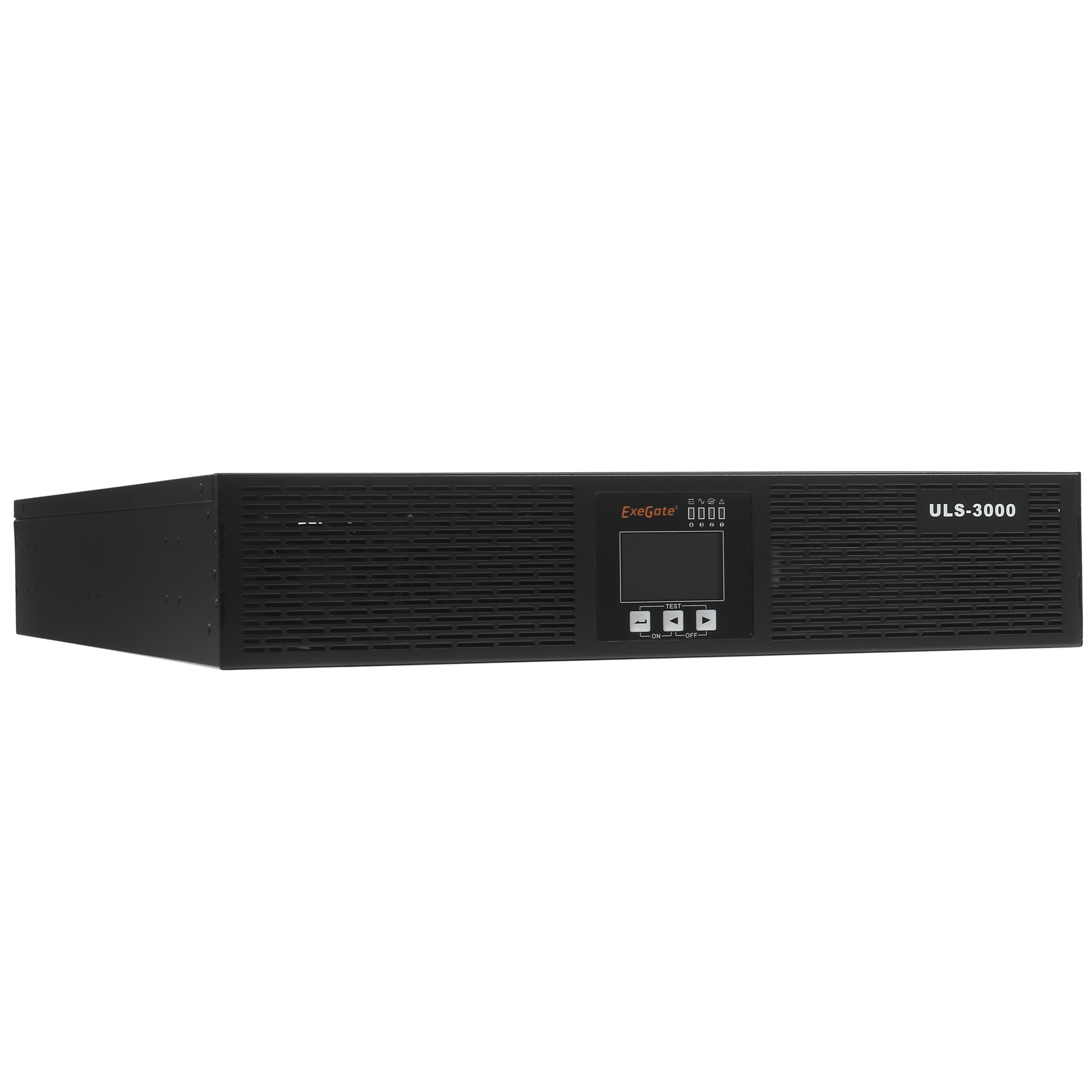 ИБП On-line ExeGate PowerExpert ULS-3000.LCD.AVR.6C13.USB.RS232.SNMP.2U (3000VA/3000W, On-Line, PF=1, LCD, 6*C13, RS232, USB, SNMP-slot, батарея 12V 7.2Ah - 6шт, Rackmount 2U/Tower, металлический корпус, Black)