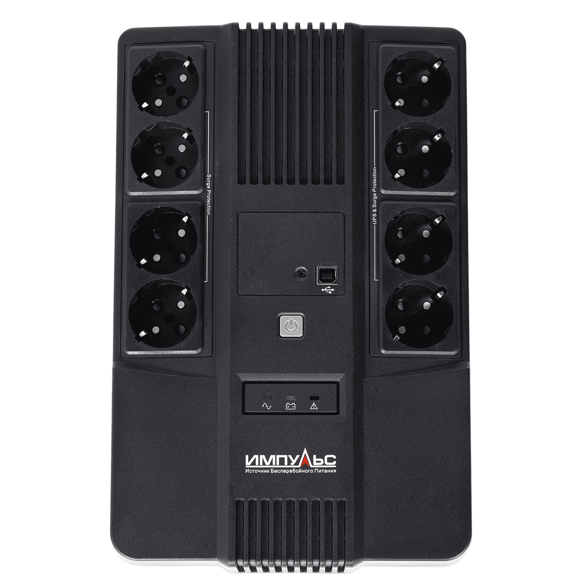 ИБП МАСТЕР 1000, 1000/600 ВА/Вт, LED, USB, RJ11/RJ45, SCHUKOx8 Импульс MT10201