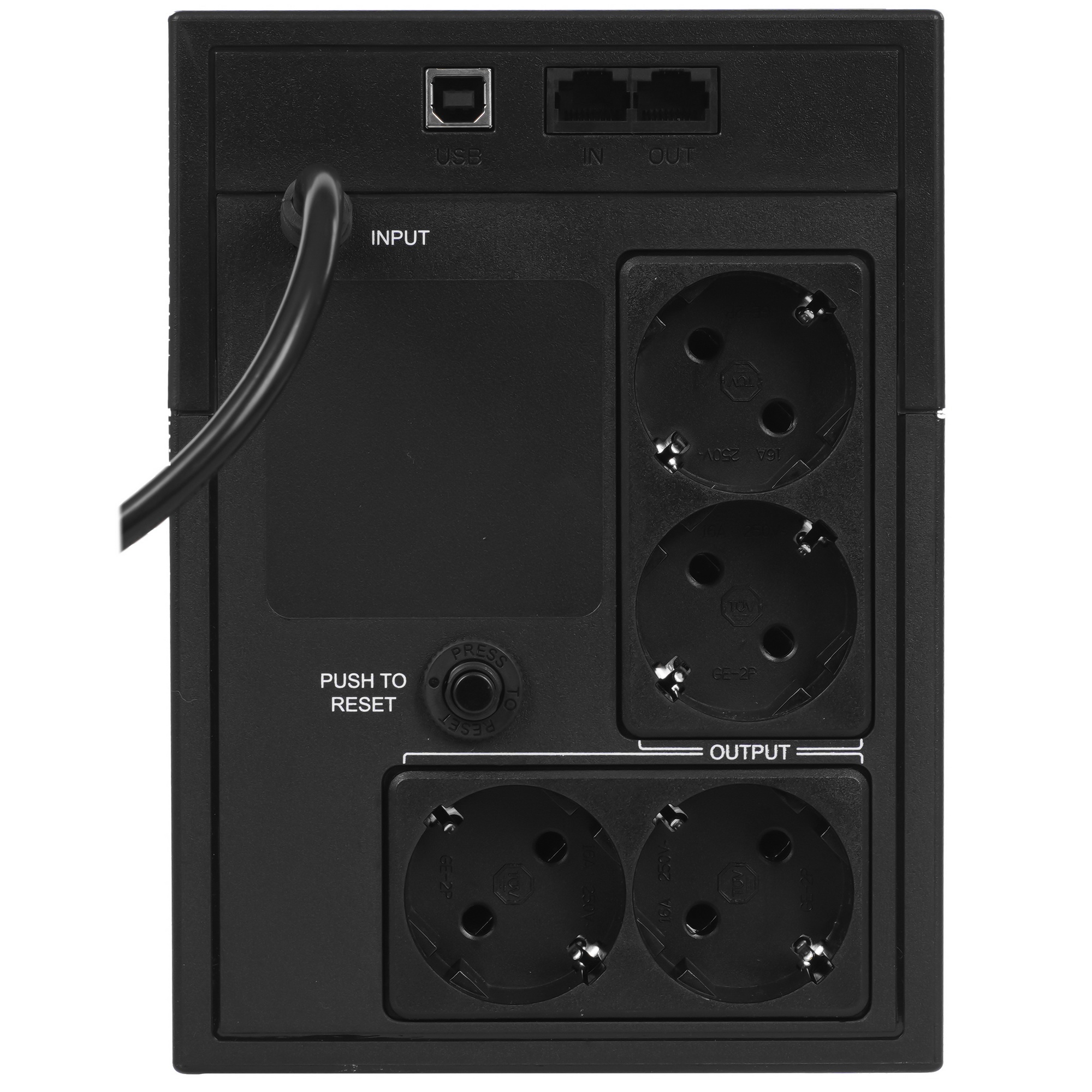 Источник бесперебойного питания Ippon Back Basic 1200 LCD Euro 720Вт 1200ВА черный