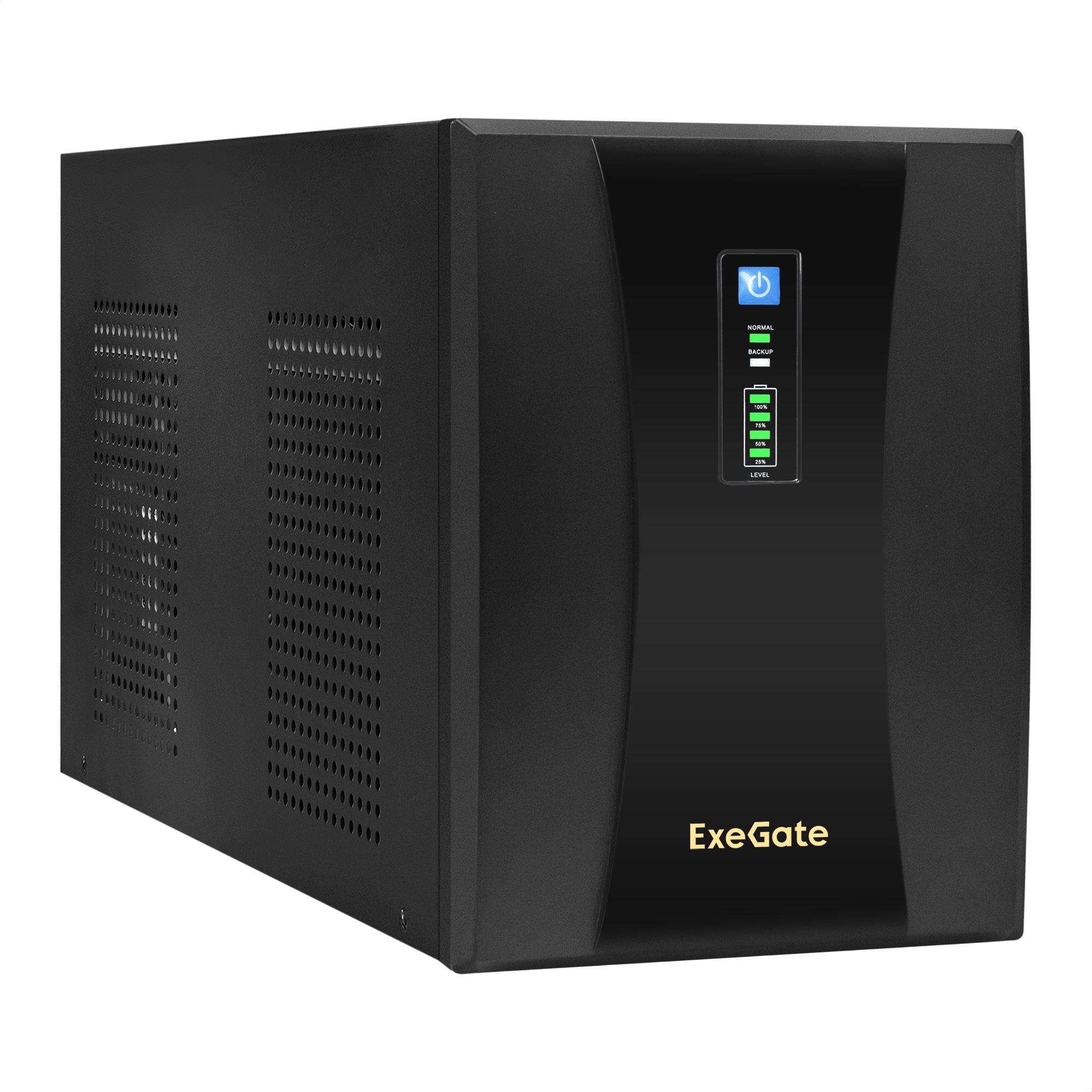 ИБП ExeGate SpecialPro UNB-3000.LED.AVR.3SH.2C13.RJ.USB (3000VA/1800W,LED, AVR,3*Schuko+2*C13,RJ45/11,USB, батарея 12V 9Ah - 4 шт., металлический корпус, Black)