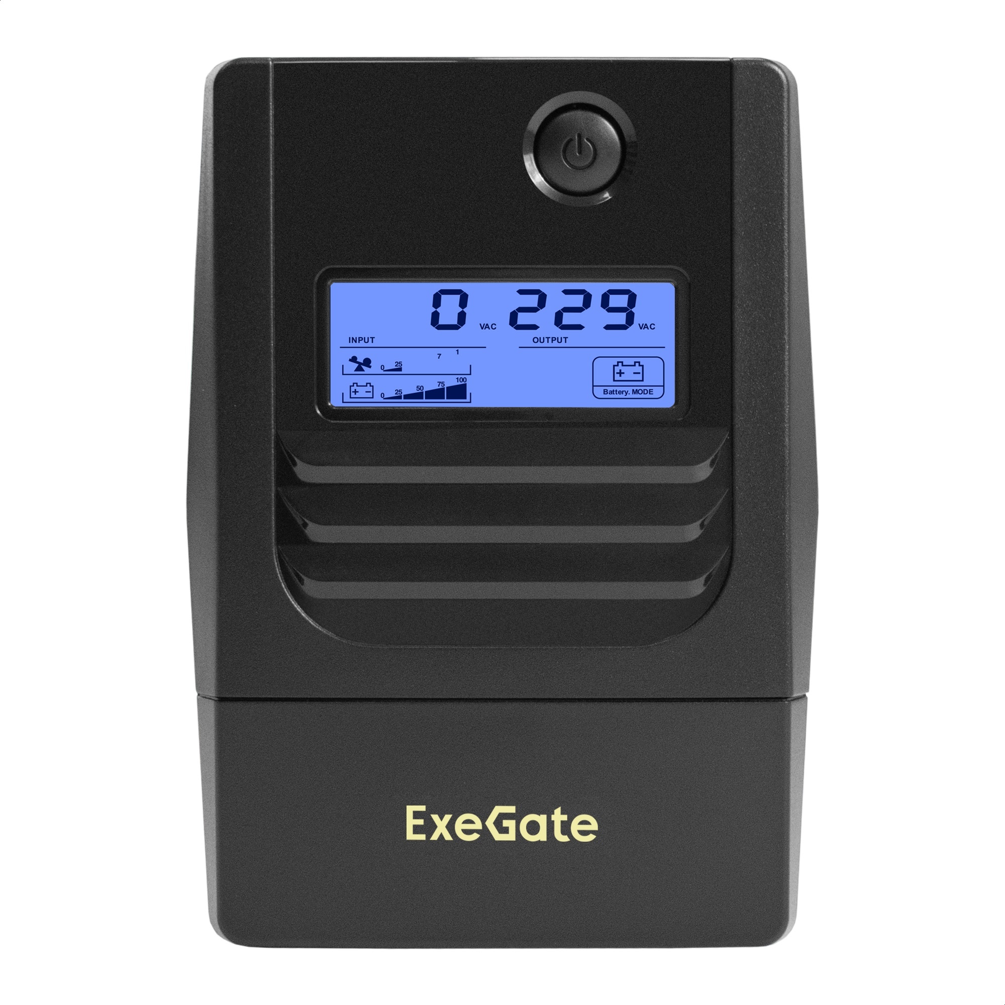 ИБП ExeGate Smart LB-1000.LCD.AVR.4C13.USB (1000VA/650W, LCD, AVR, 4*C13, USB, батарея 12V 9Ah, Black)