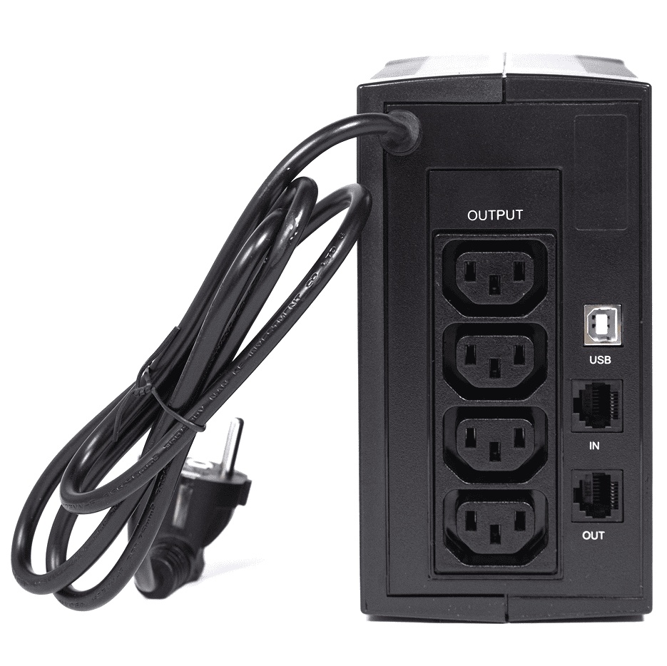 ИБП ЮНИОР 850, 850/480 ВА/Вт, LED, USB, RJ11/RJ45, IEC-C13x4 Импульс JN85104