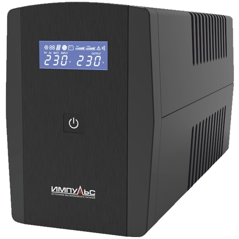 ИБП ЮНИОР СМАРТ 2200, 2200/1320 ВА/Вт, LCD, USB, RJ11/RJ45, SCHUKOx4 Импульс JS22223