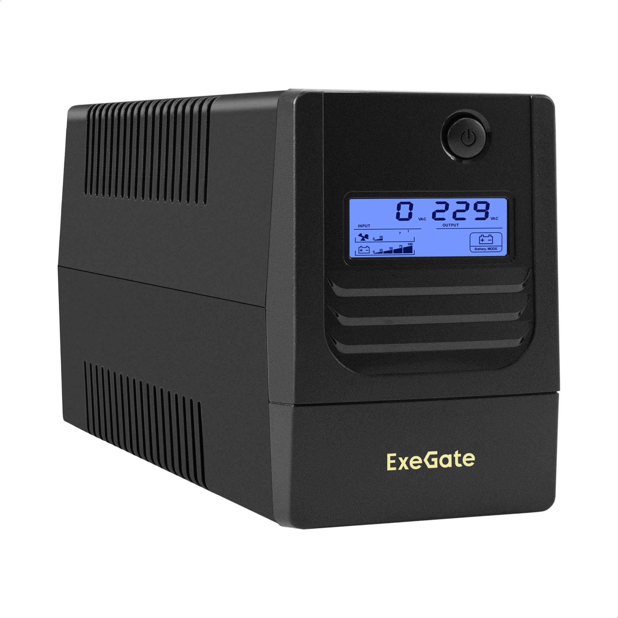 ИБП ExeGate Smart LB-450.LCD.AVR.4C13 (450VA/270W, LCD, AVR, 4*C13, батарея 12V 4.5Ah, Black)