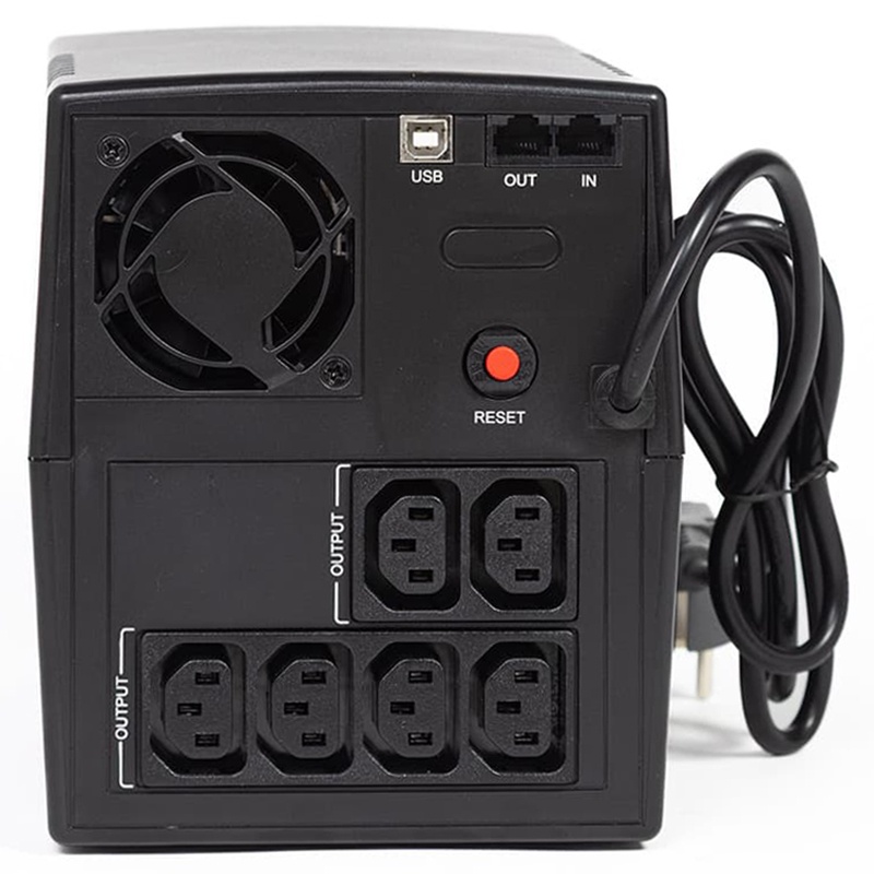 ИБП ЮНИОР СМАРТ 2200, 2200/1320 ВА/Вт, LCD, USB, RJ11/RJ45, IEC-C13x6 Импульс JS22211