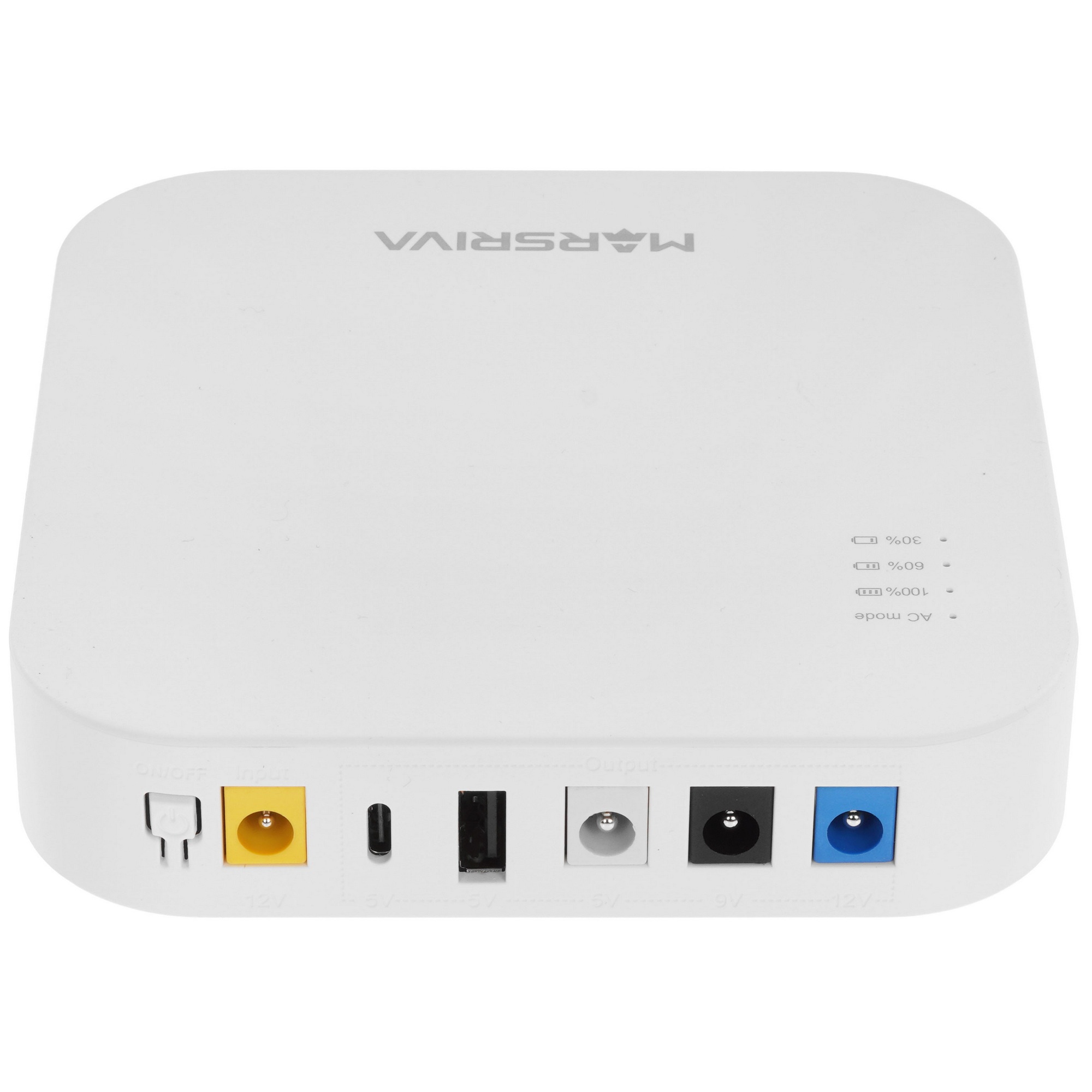 ИБП мини KP4 Max,вход DC 12V/2.0A,независимый выход 12V,9V,5V DC,с USB-A и USB-C 5V/2.1A MARSRIVA