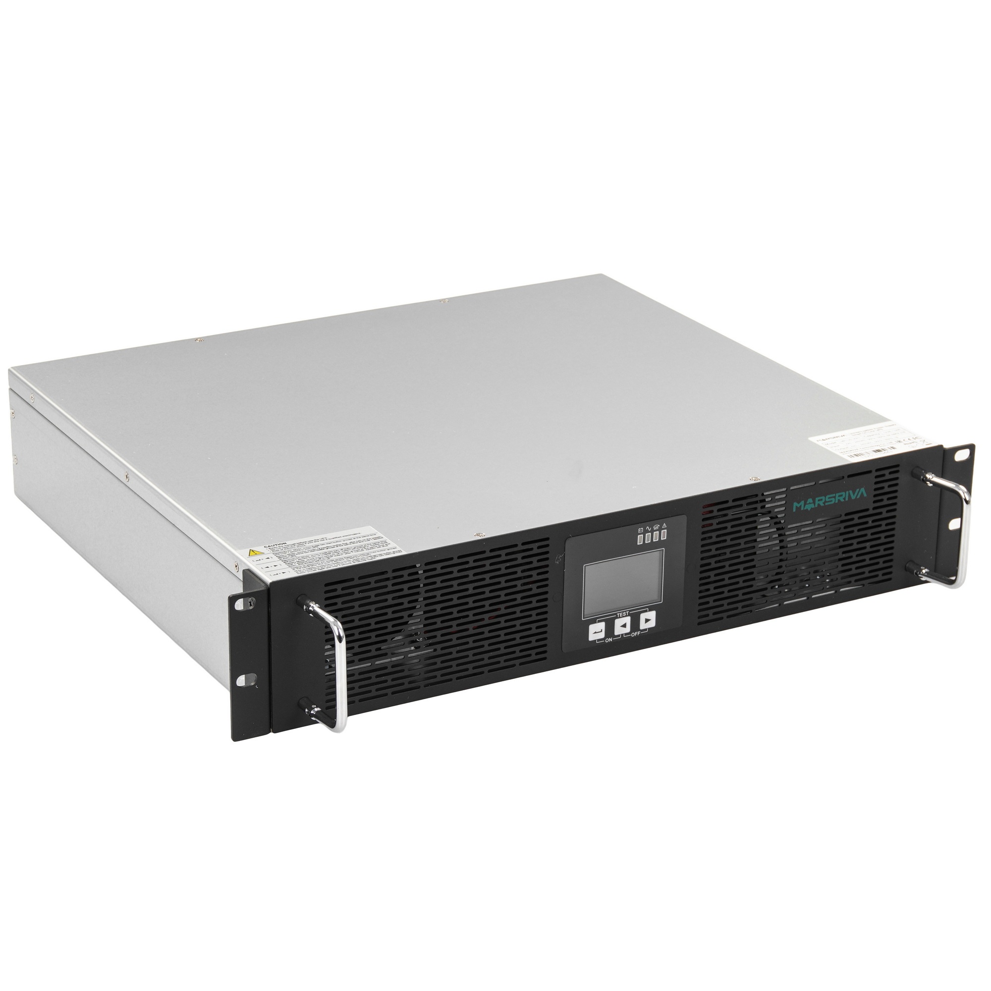 Онлайн ИБП MR-US1KRT, 1кВА, 2*12B/9Ач, Вход: С14, Выход: 2*CEE 7/3, стоечный, MARSRIVA