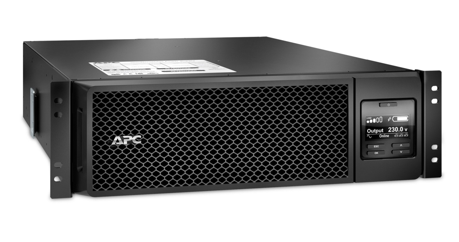 Источник бесперебойного питания APC Smart-UPS SRT RM, 5000VA/4500W, On-Line, Extended-run, Rack 3U (
