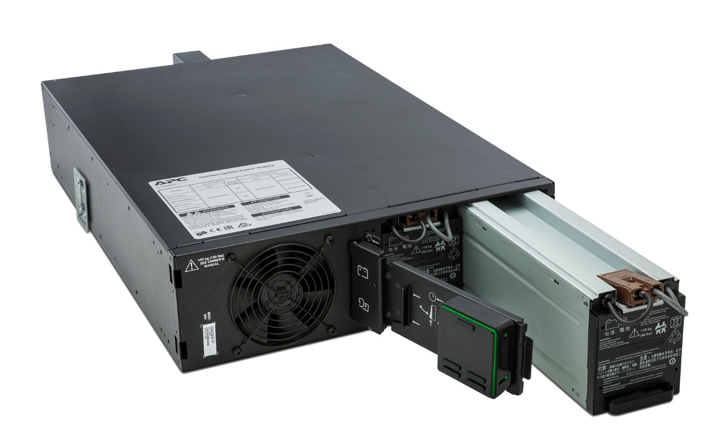 Источник бесперебойного питания APC Smart-UPS SRT RM, 5000VA/4500W, On-Line, Extended-run, Rack 3U (