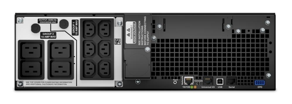 Источник бесперебойного питания APC Smart-UPS SRT RM, 5000VA/4500W, On-Line, Extended-run, Rack 3U (