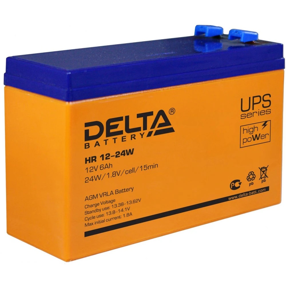 Батарея Delta HR 12-24 W (12V, 6Ah)