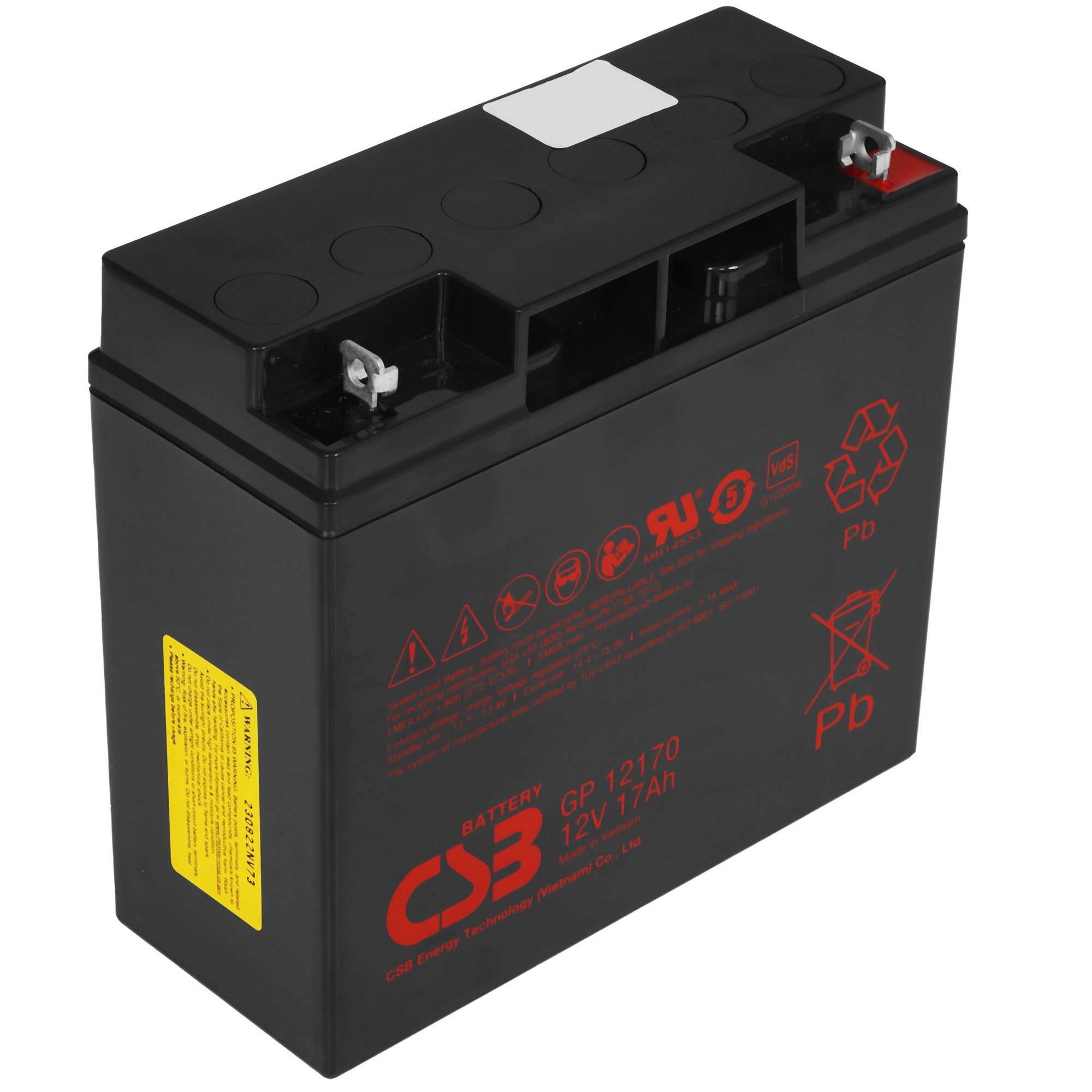 Батарея CSB GP 12170 (12V 17Ah) клеммы B3