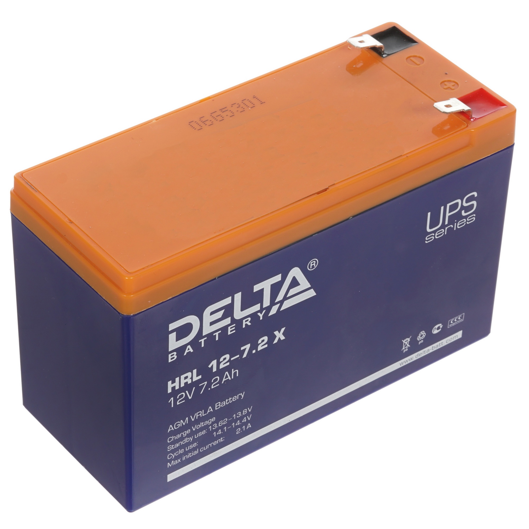 Батарея Delta HRL 12-7.2Х (12V 7.2Ah)