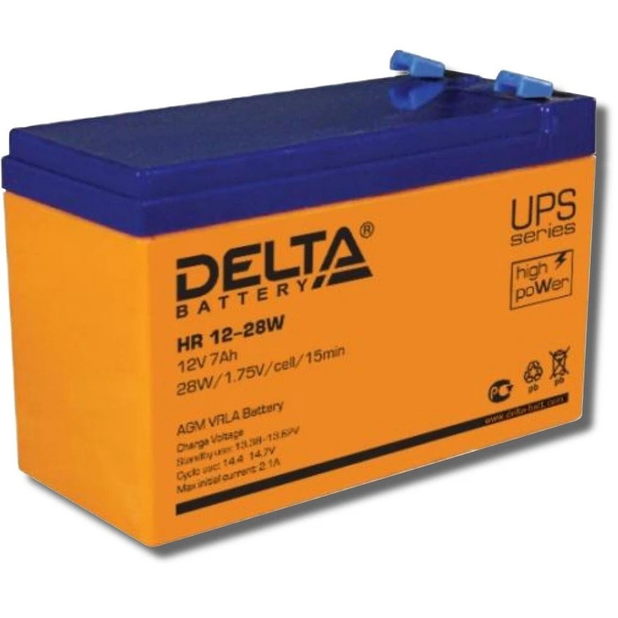 Батарея Delta HR 12-28 W (12V, 7Ah)