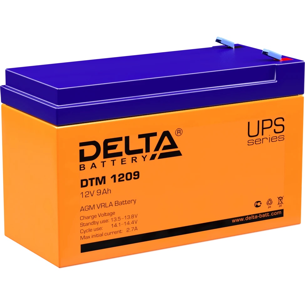 Батарея Delta DTM 1209 (12V, 9Ah)