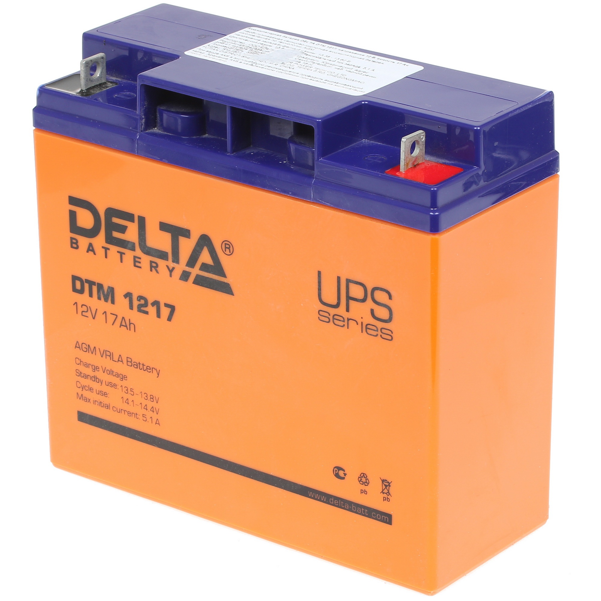 Батарея Delta DTM 1217 (12V, 17Ah)