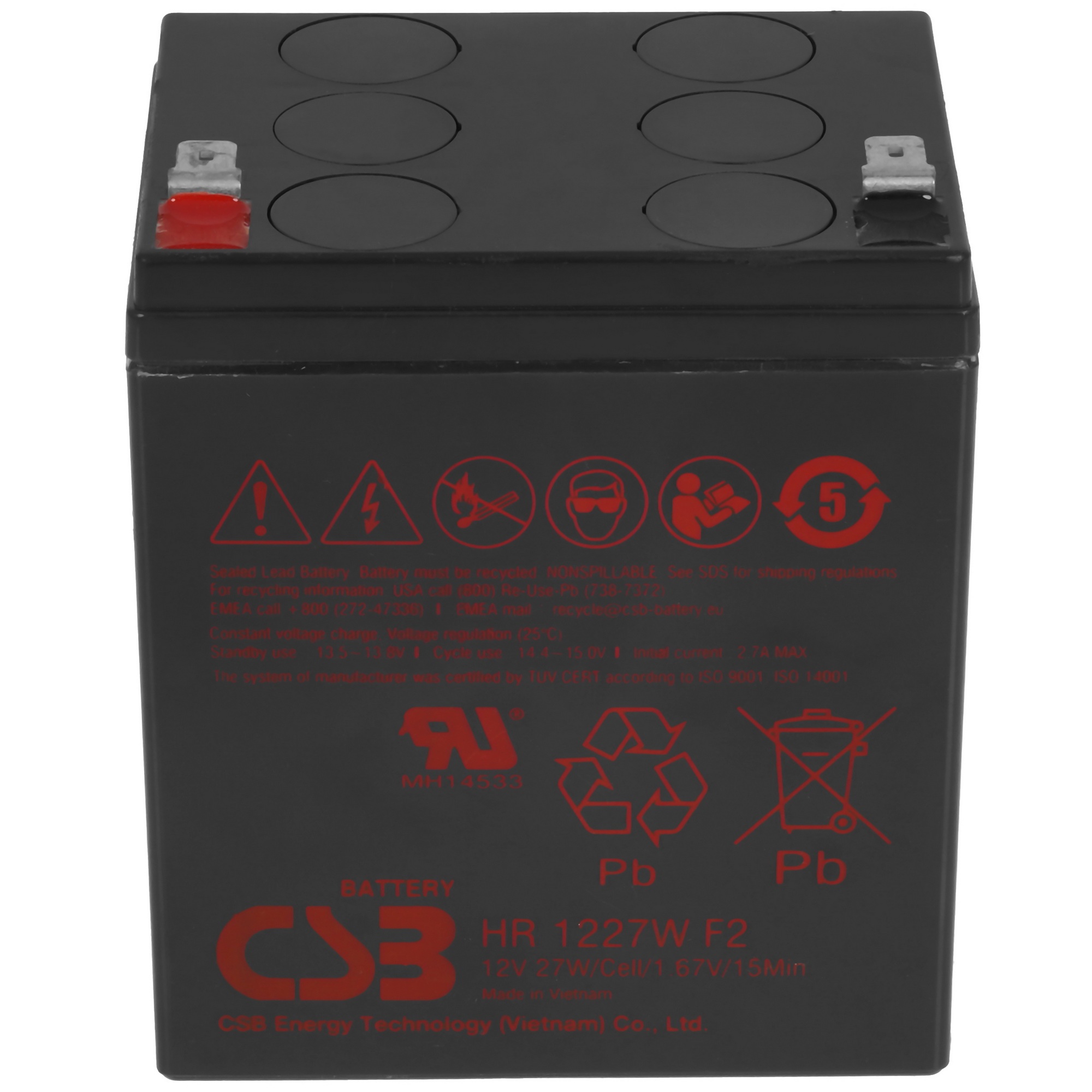 Батарея CSB HR 1227W (12V 7.5Ah)