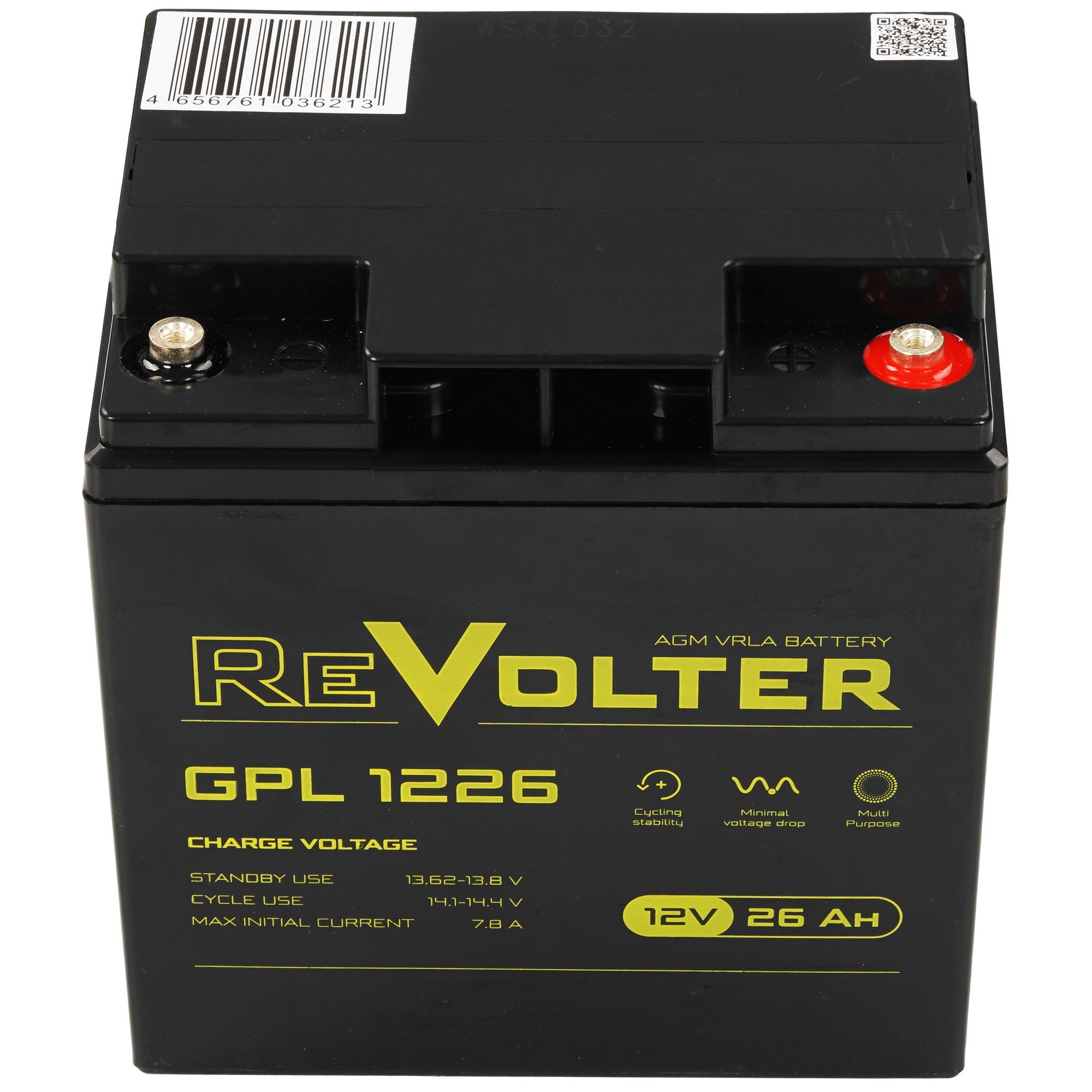 Аккумулятор 12В 26А.ч REVOLTER GPL 1226