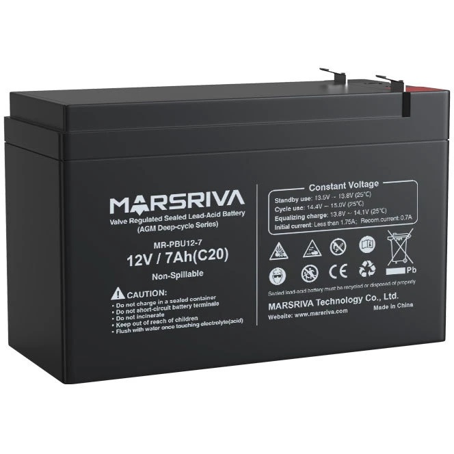 Сменный AGM аккумулятор MR-PBU12-7 MARSRIVA