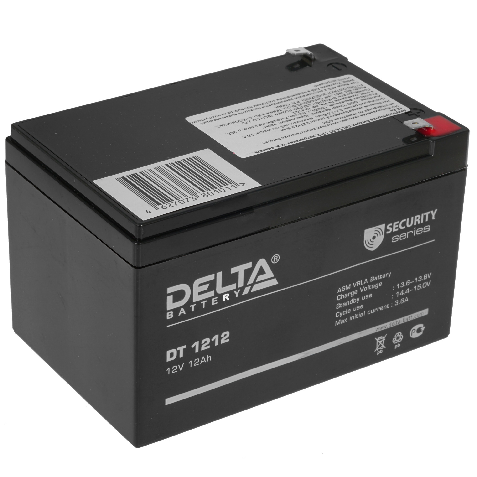Батарея Delta DT 1212 (12V, 12Ah)