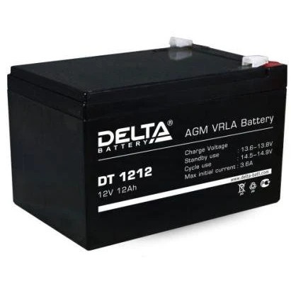 Батарея Delta DT 1212 (12V, 12Ah)