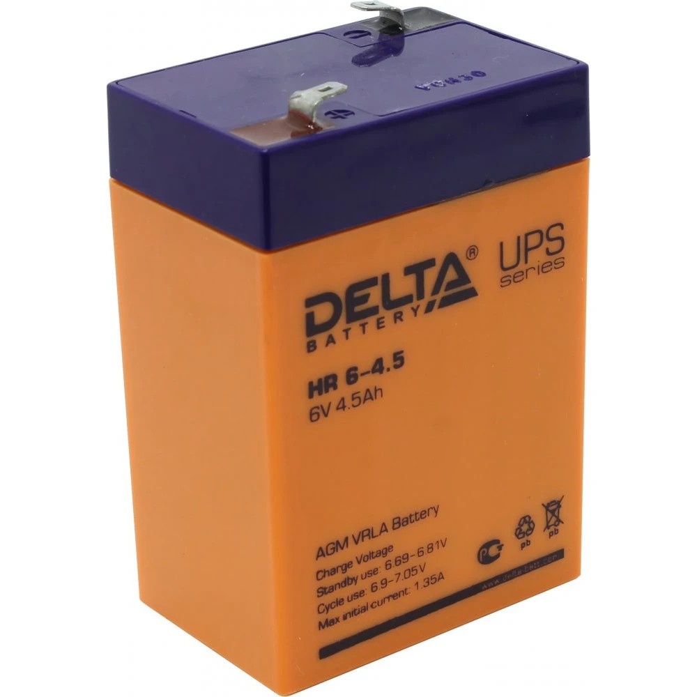 Батарея Delta HR 6-4.5 (6V, 4.5Ah)