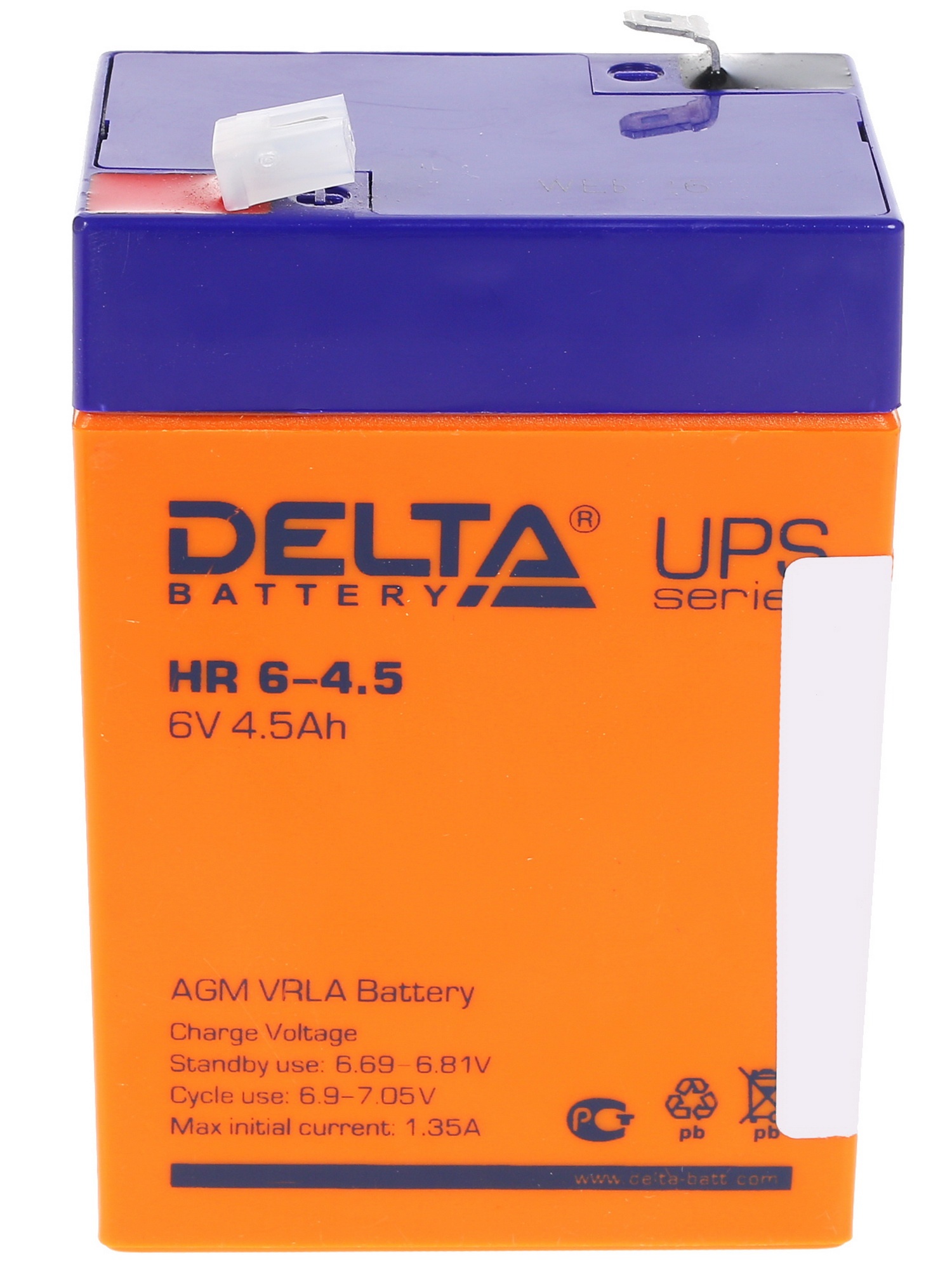 Батарея Delta HR 6-4.5 (6V, 4.5Ah)